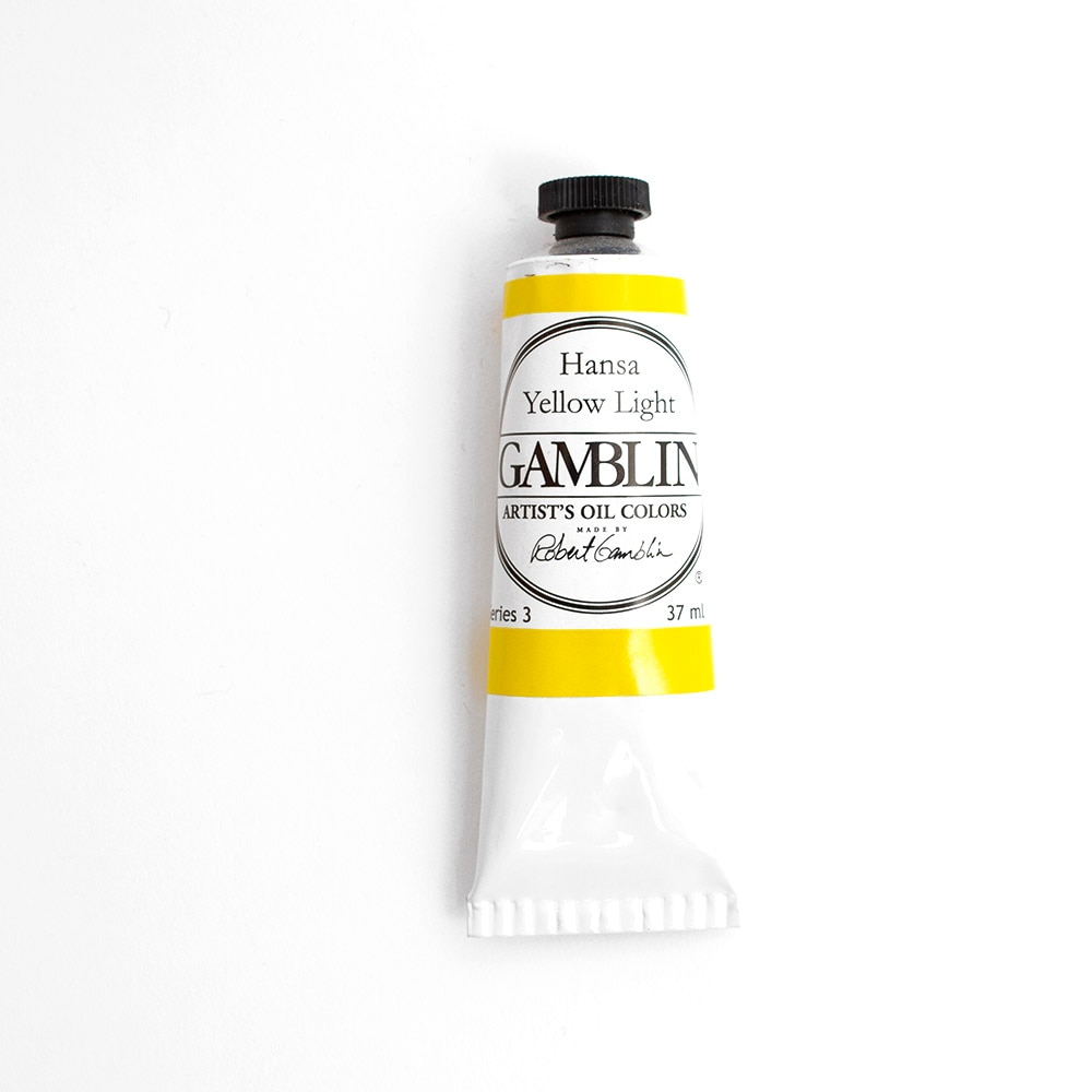 Gamblin, Oil, Art & School, Artist Grade, Paint, 37ml, 45670, Hansa Yellow Light